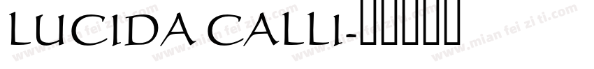 LUCIDA CALLI字体转换